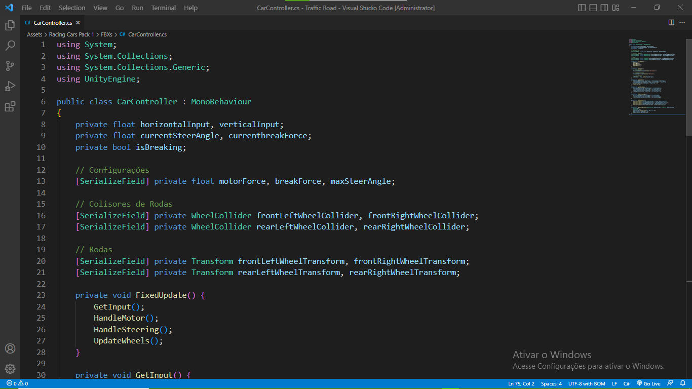 C# - Car Controller: Ultimate Highway Challenge 2 Project